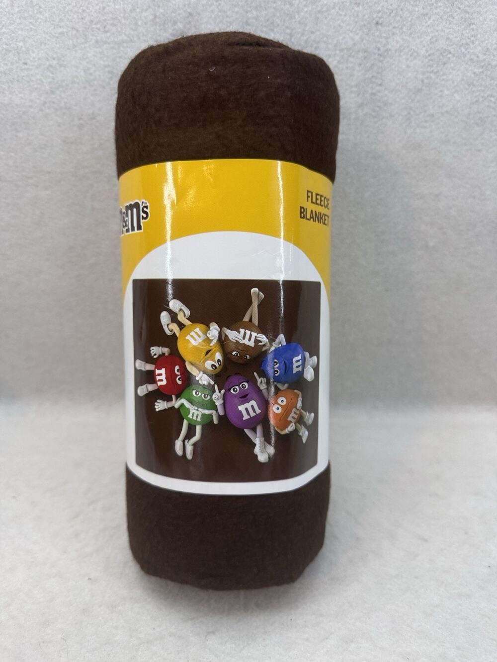 Brand New M&M's Fleece Throw Blanket 50”x60” Brown